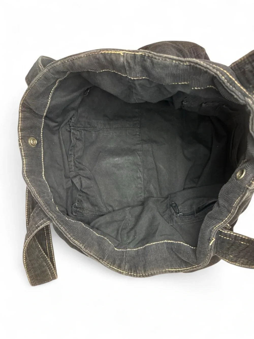 Vintage Levi Strauss & Co. Corduroy Shoulder Bag in Beautiful  Vintage Black.